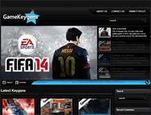 Tablet Screenshot of gamekeygens.net